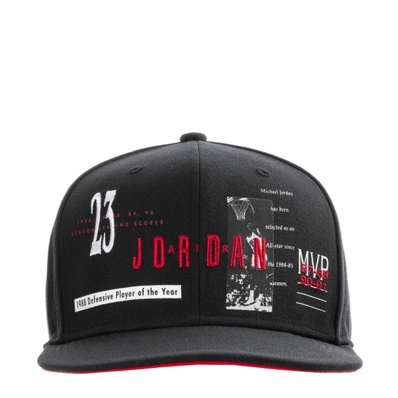 Jordan Black and Red Men's Hat - Picture 1 of 2